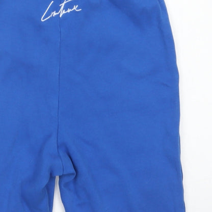 Couture Womens Blue  Cotton Biker Shorts Size XS L5 in Regular