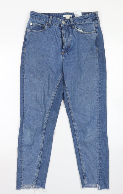 Womens UK Size 8 H&M Regular Fit Straight Blue Jeans