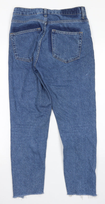 Womens UK Size 8 H&M Regular Fit Straight Blue Jeans
