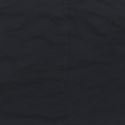 Womens UK Size XS Reebok Black Cropped T-Shirt