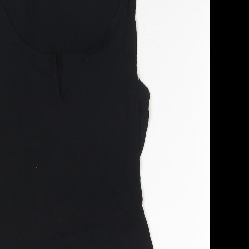 Womens UK Size 8 ASOS One-Piece Black Bodysuit