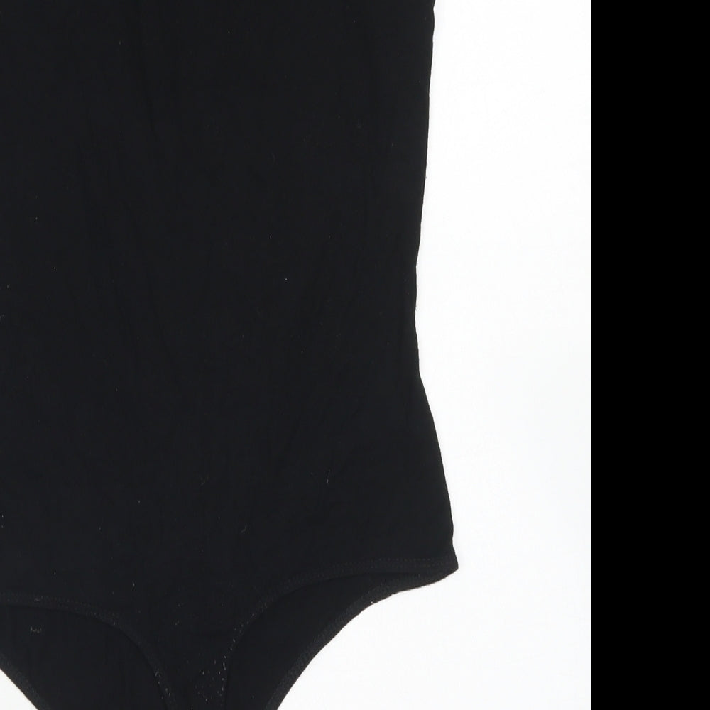 Womens UK Size 8 ASOS One-Piece Black Bodysuit
