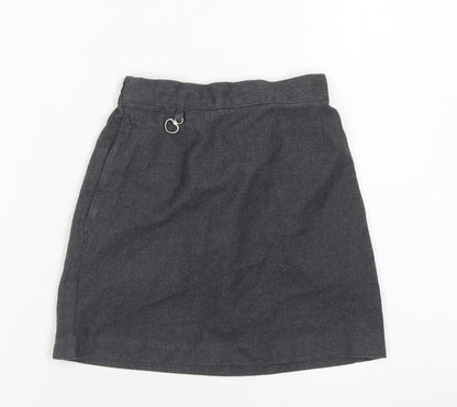 Banner Girls Grey  Polyester A-Line Set Size 4-5 Years  Regular