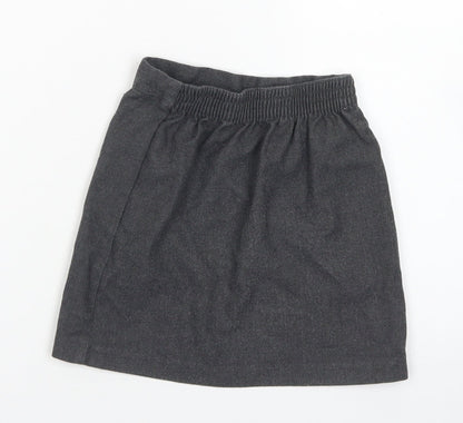 Banner Girls Grey  Polyester A-Line Set Size 4-5 Years  Regular