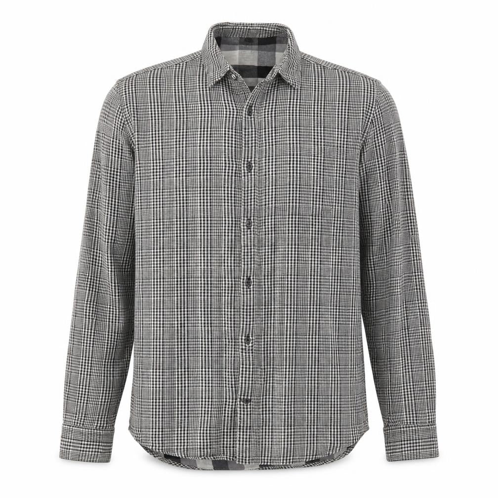 Mens UK Size S River Island Black  Button-Up Long Sleeve Casual Shirt