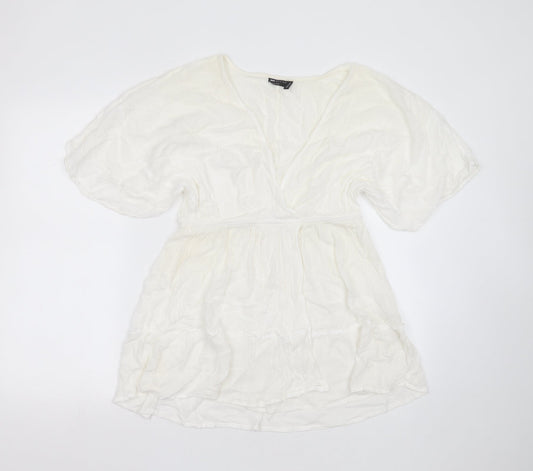 Womens UK Size 12 ASOS White Basic Blouse