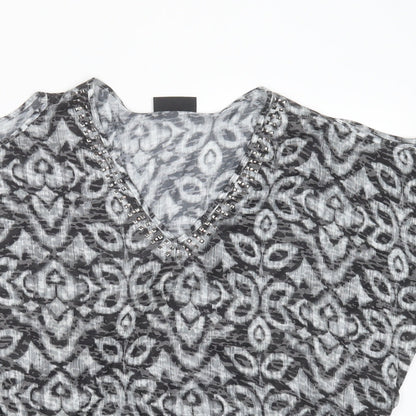 Womens UK Size S Wallis Black Basic Blouse