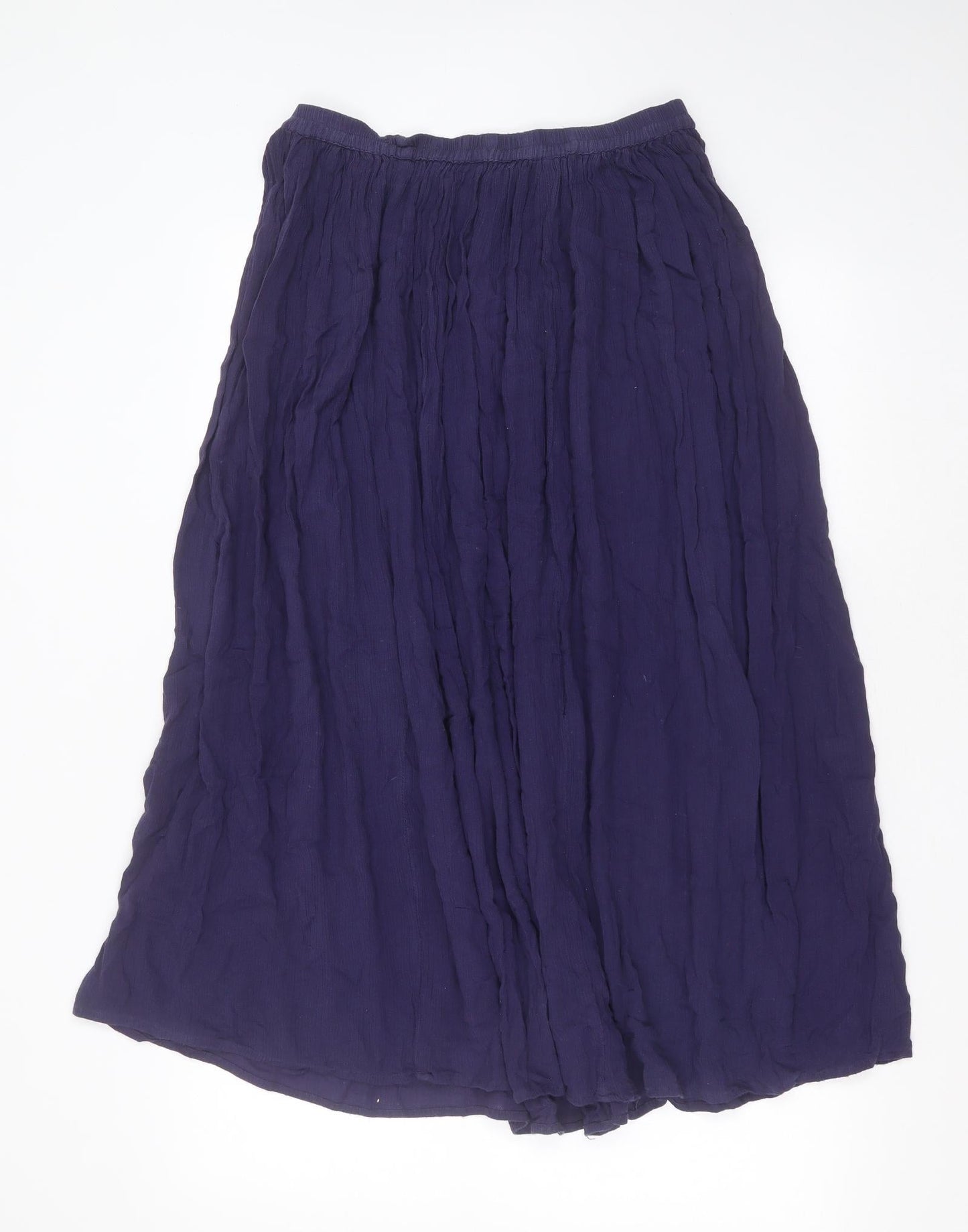 Pa lucci Womens Blue  Viscose A-Line Skirt Size 28 in   Button