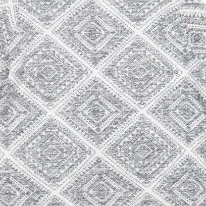 Primark Womens Grey V-Neck Geometric Polyester Cardigan Jumper Size M