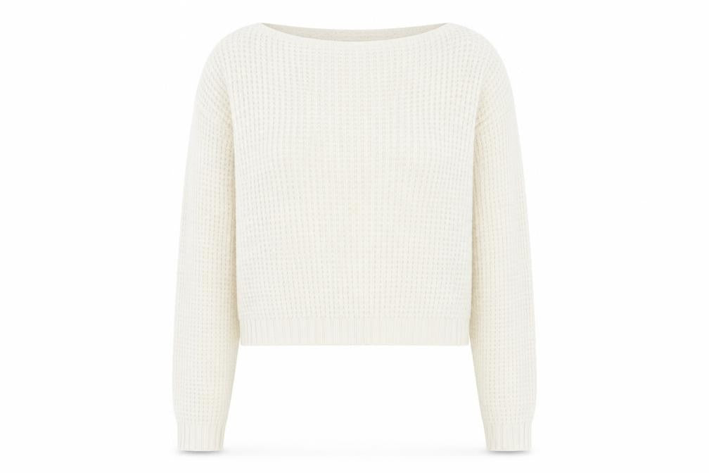 Womens UK Size S Boohoo Ivory Pullover Jumper