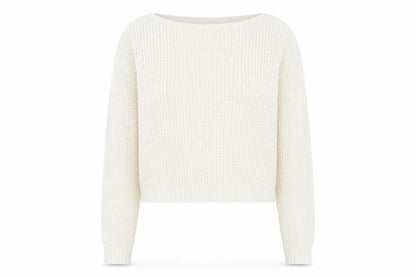 Womens UK Size S Boohoo Ivory Pullover Jumper