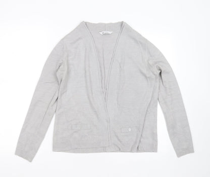 Womens UK Size 12 BHS Grey Cardigan Jumper