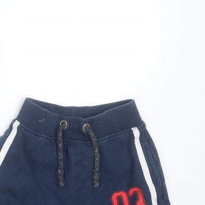 George Boys Blue  Cotton  Trousers Size 18-24 Months   - England Shorts