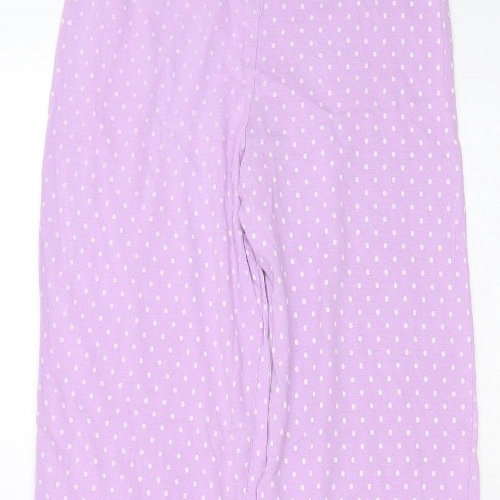 TU Girls Purple Spotted Cotton  Pyjama Pants Size 9-10 Years
