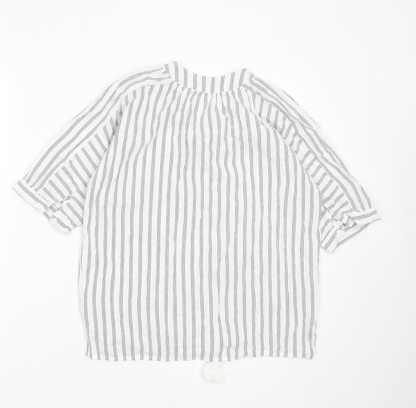 Womens UK Size S Preworn White Basic Blouse