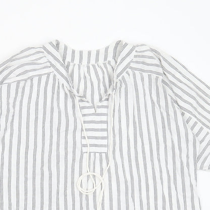 Womens UK Size S Preworn White Basic Blouse
