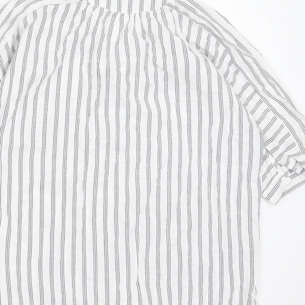 Womens UK Size S Preworn White Basic Blouse