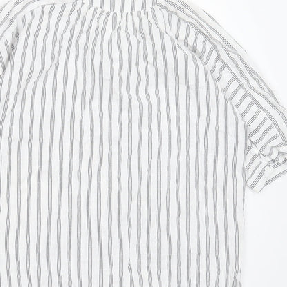 Womens UK Size S Preworn White Basic Blouse