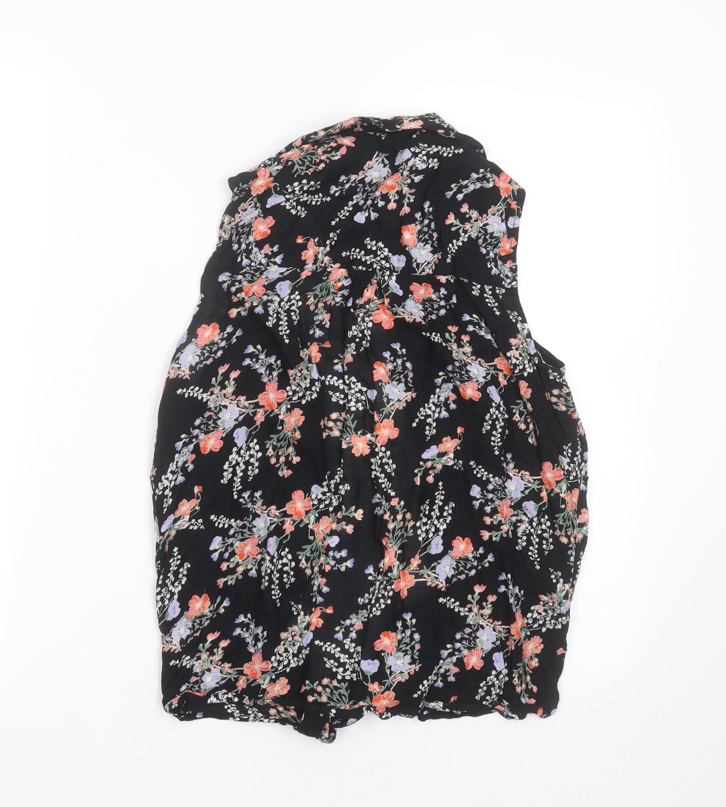 Womens UK Size 8 M&Co Black Basic Blouse