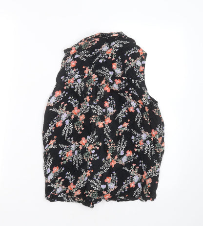 Womens UK Size 8 M&Co Black Basic Blouse