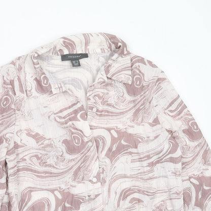 Primark Womens Purple  Polyester Basic Blouse Size 10 Collared