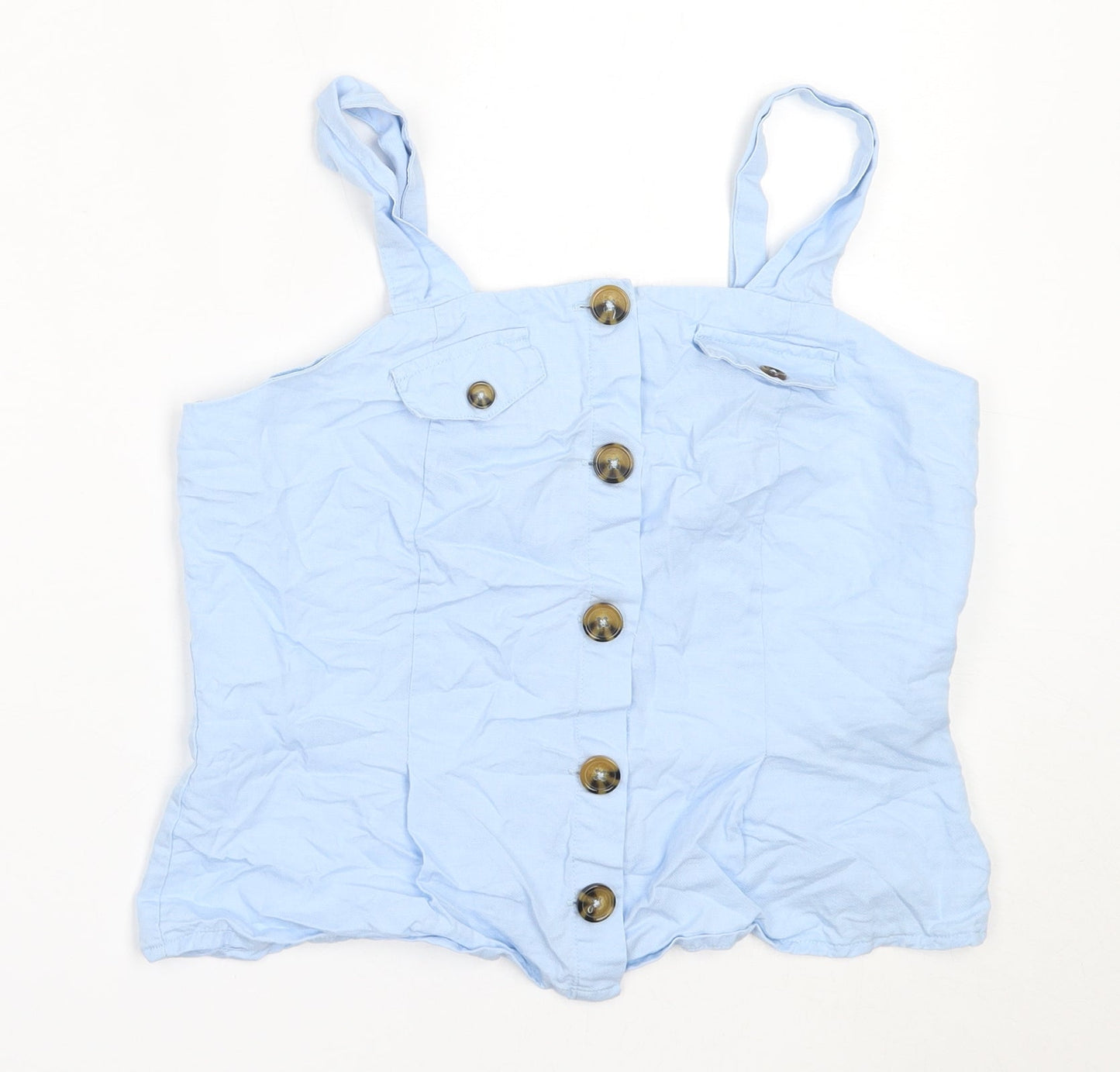 Womens UK Size 10 Monsoon Blue Basic Blouse