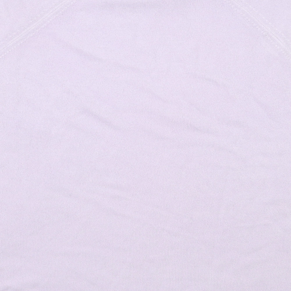 George Womens Purple High Neck  Acrylic Pullover Jumper Size 18