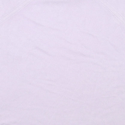 George Womens Purple High Neck  Acrylic Pullover Jumper Size 18