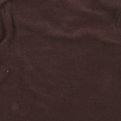 Bonmarché Womens Brown  Polyester Henley Sweatshirt Size S