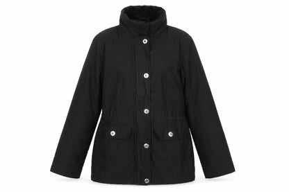 Per Una Womens Black   Overcoat Coat Size S