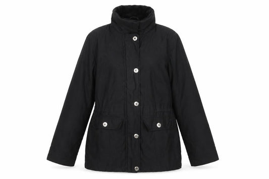 Per Una Womens Black   Overcoat Coat Size S