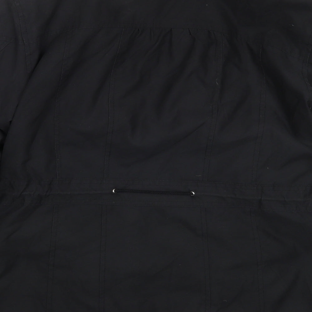 Per Una Womens Black   Overcoat Coat Size S
