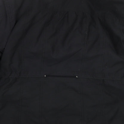 Per Una Womens Black   Overcoat Coat Size S