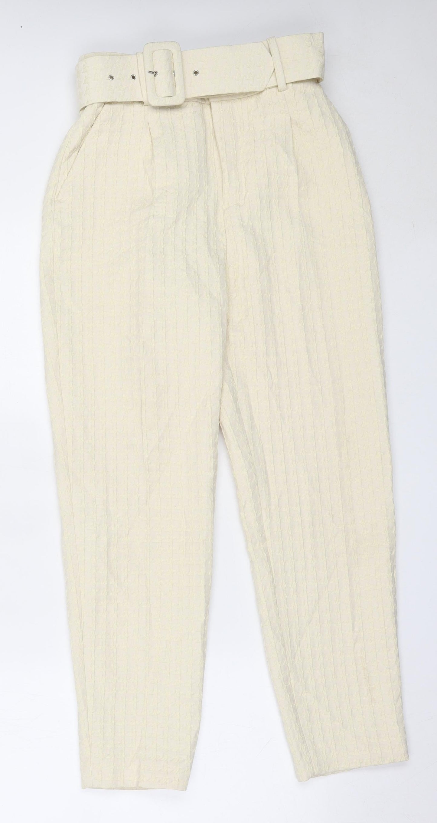 Womens UK Size 28 in Preworn Regular Fit Capri Ivory Trousers