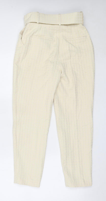 Womens UK Size 28 in Preworn Regular Fit Capri Ivory Trousers