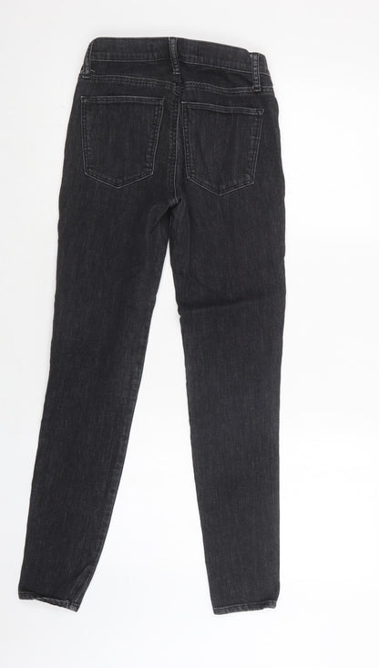 Gap Womens Black  Cotton Skinny Jeans Size 26 L29 in Regular Button