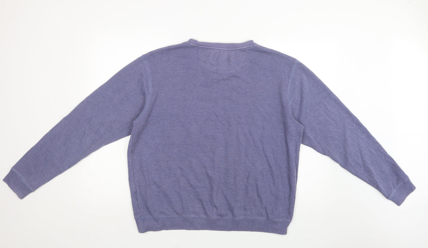 Mens UK Size XL Hutson Harbour Blue Pullover Sweatshirt