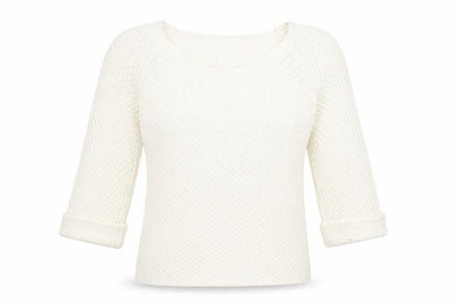 Womens UK Size 8 Miso Ivory Pullover Jumper