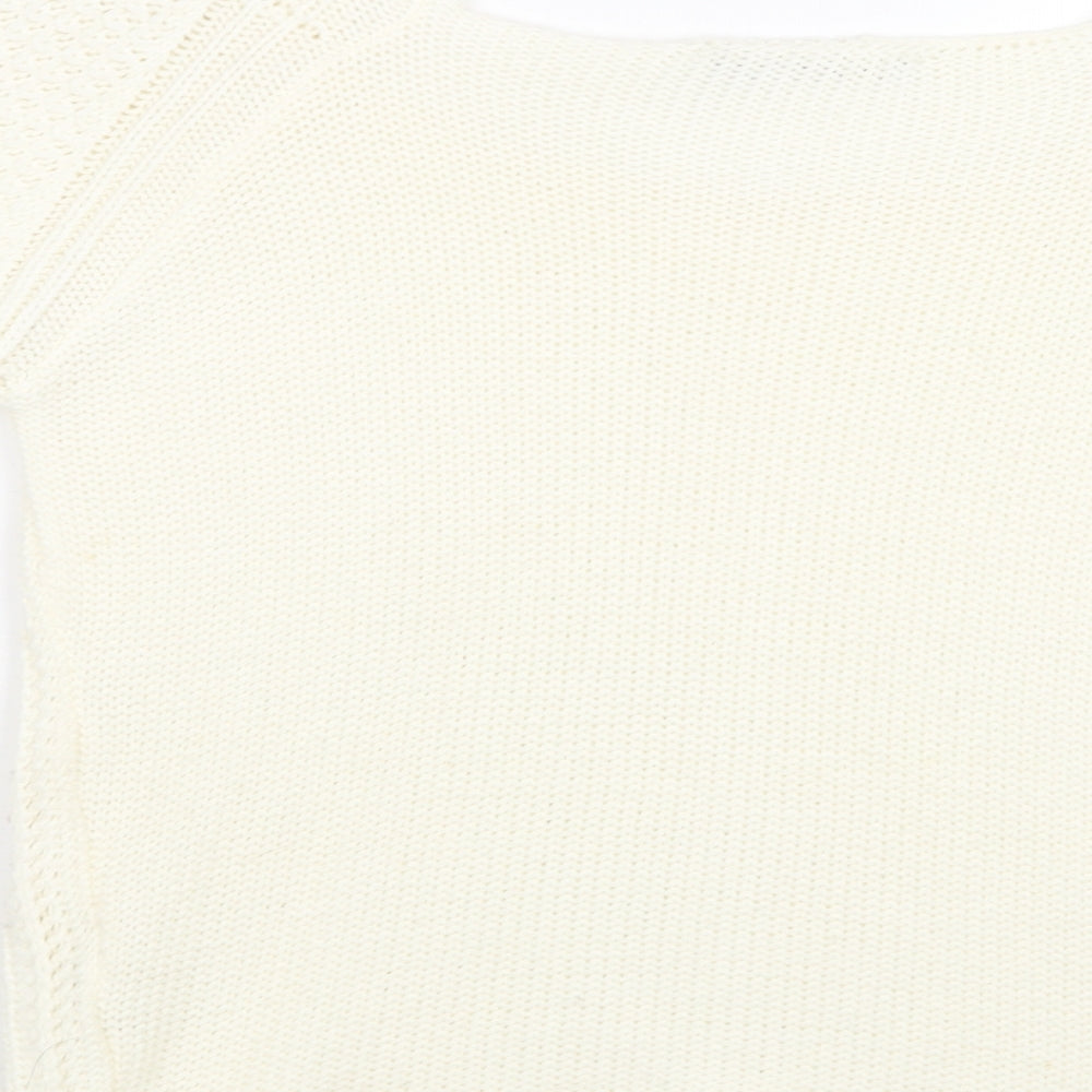 Womens UK Size 8 Miso Ivory Pullover Jumper