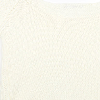 Womens UK Size 8 Miso Ivory Pullover Jumper