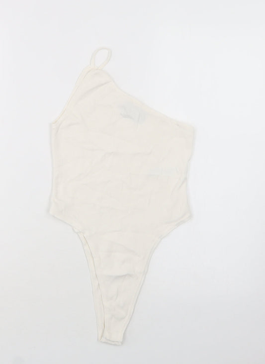 Womens UK Size 12 ASOS One-Piece Ivory Bodysuit