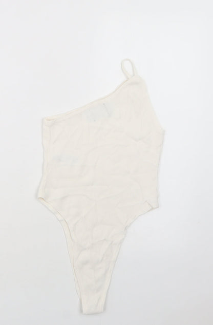 Womens UK Size 12 ASOS One-Piece Ivory Bodysuit