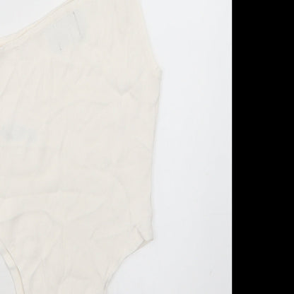 Womens UK Size 12 ASOS One-Piece Ivory Bodysuit