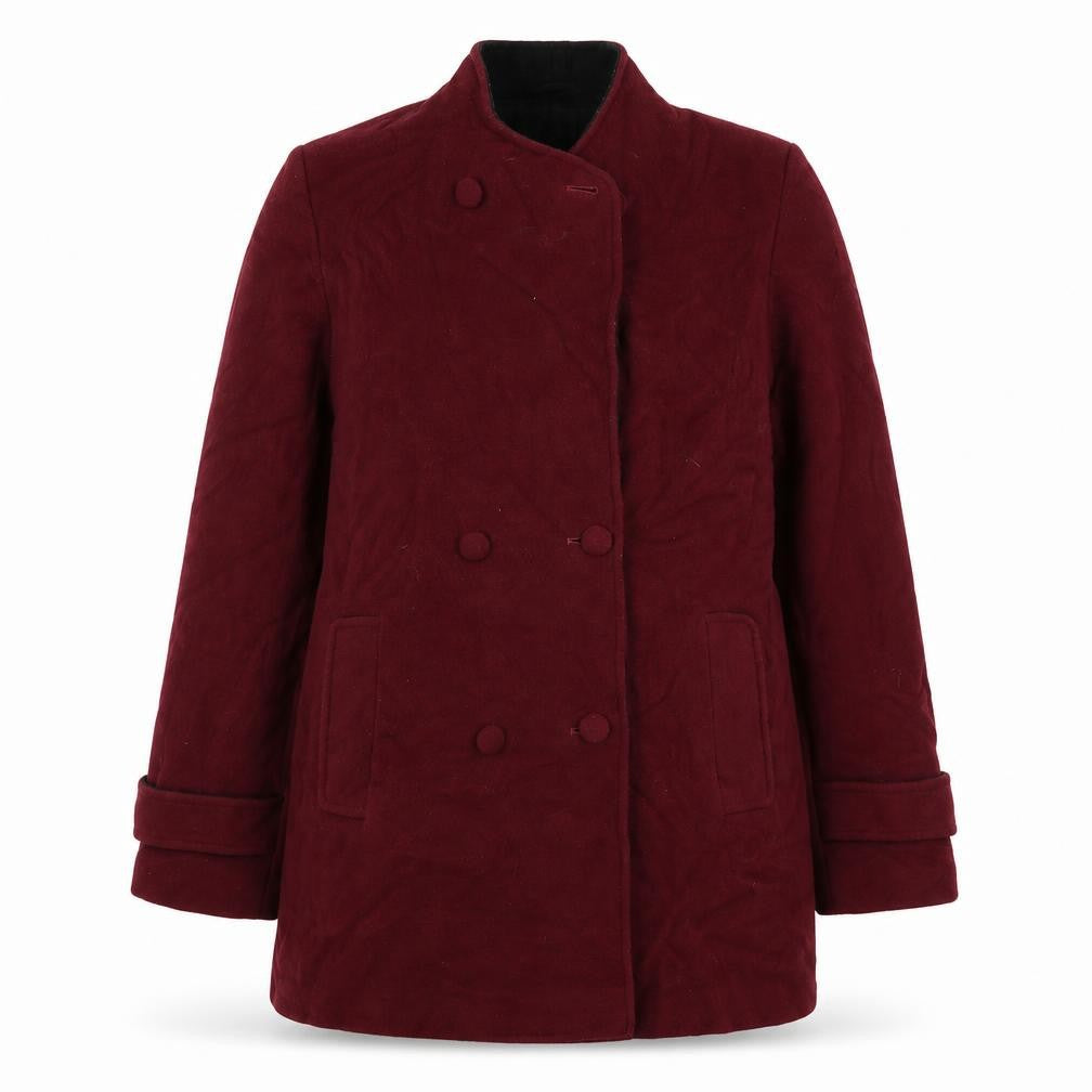 Womens UK Size 16 EWM Red Pea Coat
