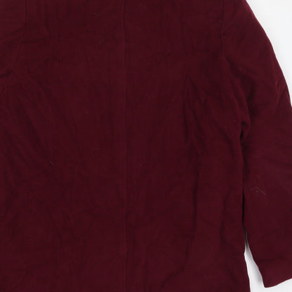 Womens UK Size 16 EWM Red Pea Coat