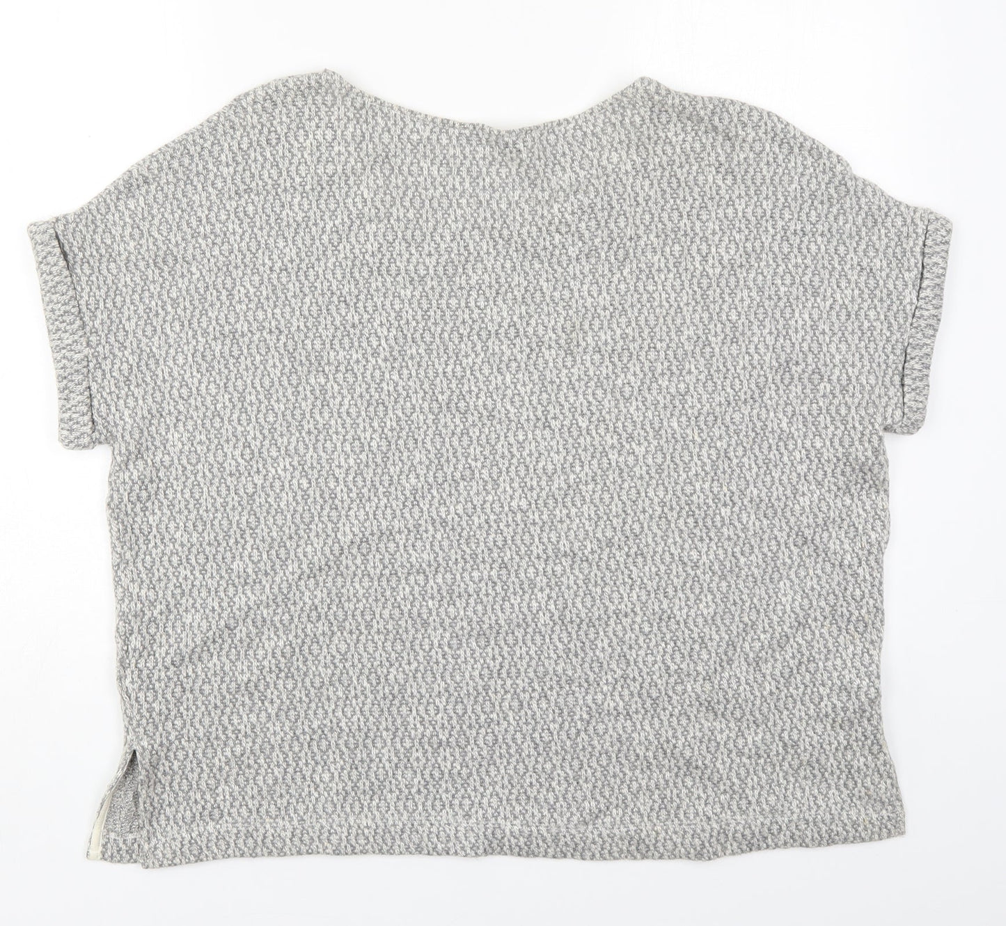 TU Womens Grey Round Neck  Polyester Pullover Jumper Size 16