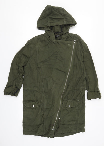 Topshop Womens Green   Jacket  Size 8  Zip