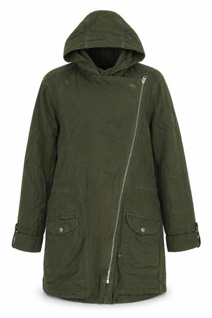 Topshop Womens Green   Jacket  Size 8  Zip