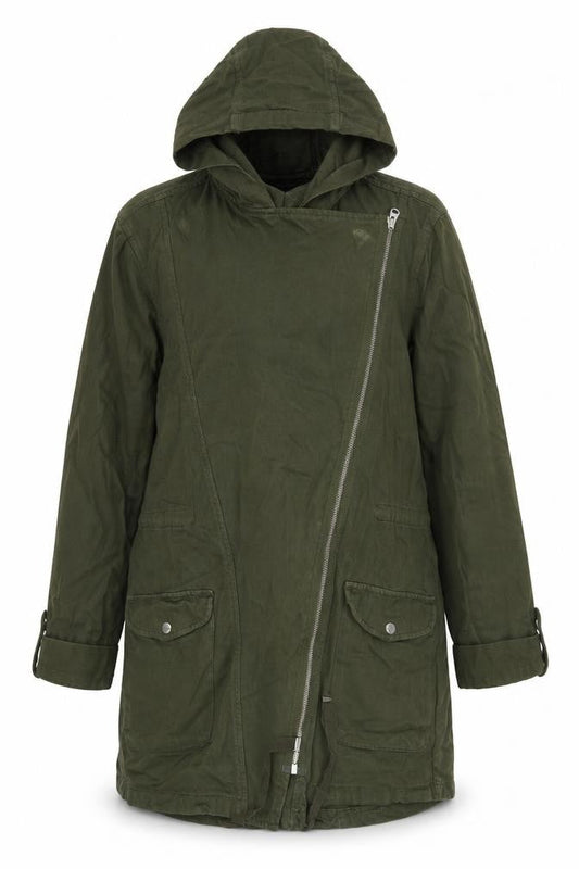 Topshop Womens Green   Jacket  Size 8  Zip