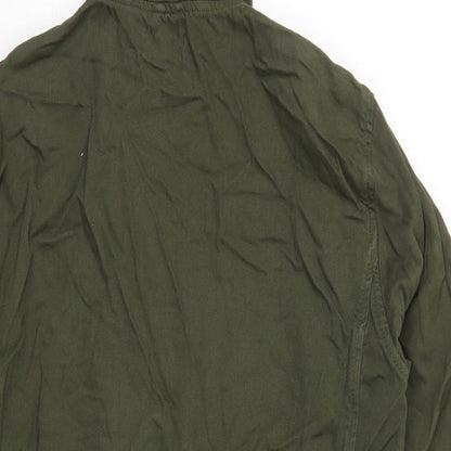 Topshop Womens Green   Jacket  Size 8  Zip